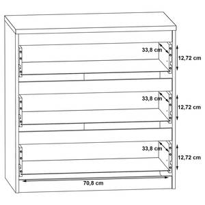 Commode Optima III Blanc mat