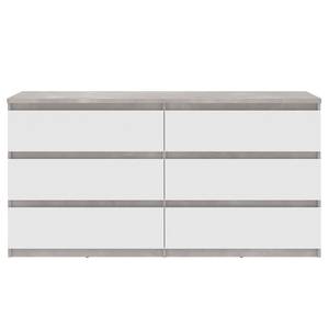 Sideboard Optima II Weiß / Beton Dekor