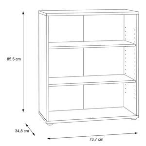 Étagères de bureau Wisla Imitation chêne Artisan - 74 x 86 cm