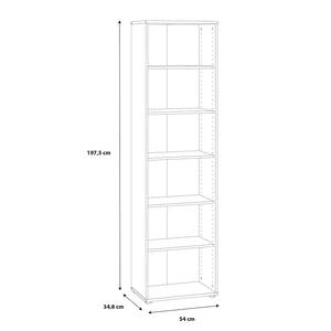 Scaffale da ufficio Wisla Bianco - 54 x 198 cm