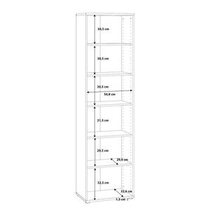 Scaffale da ufficio Wisla Bianco - 54 x 198 cm