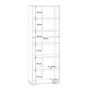 Büroregal Wisla Weiß - 74 x 198 cm