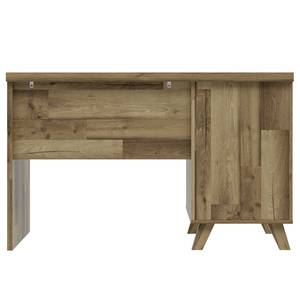 Bureau Winster knoestige eikenhouten look/betonnen look