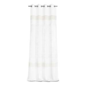 Rideaux à œillets Caralia Polyester - Blanc