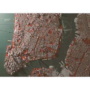 Vlies-fotobehang Let's Meet In Manhattan premium vlies - meerdere kleuren - 200 x 140 cm