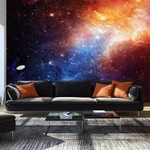 Vlies Fototapete Nebula Premium Vlies - Mehrfarbig - 400 x 280 cm