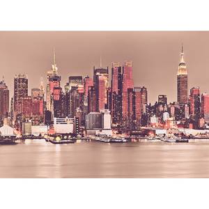Vlies Fototapete Manhattan Skyline Premium Vlies - Beige
