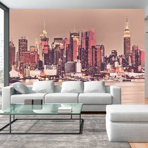 Vlies-fotobehang Manhattan Skyline premium vlies - beige