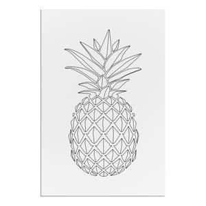 Tableau déco Fruity Sketch Toile - Noir / Blanc