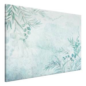 Tableau déco Gentle Breeze of Leaves Toile - Vert - 120 x 80 cm