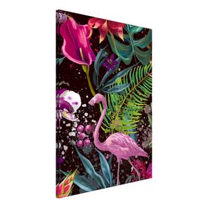 Quadro Flamingo Land Tela - Multicolore