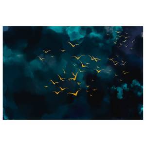 Wandbild Sky Before the Storm Leinwand - Blau - 90 x 60 cm