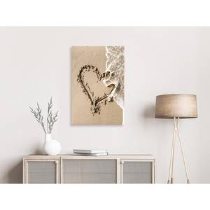 Quadro Wave of Love Tela - Marrone