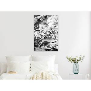 Wandbild Monochrome Lilac Leinwand - Schwarz / Weiß