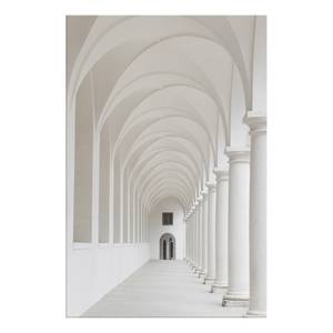 Wandbild Colonnade Leinwand - Grau