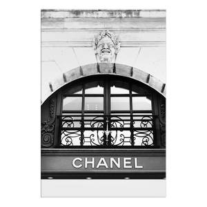 Wandbild Chanel Leinwand - Schwarz / Weiß