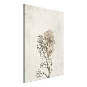 Afbeelding Outline of Nature canvas - beige