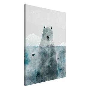 Afbeelding Polar Bear canvas - grijs