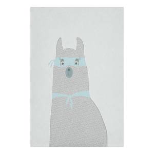 Wandbild Mysterious Lama Leinwand - Grau