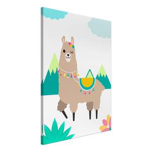 Quadro Unusual Lama Tela - Multicolore