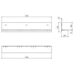 Wandplank Shutter Eikenhouten look