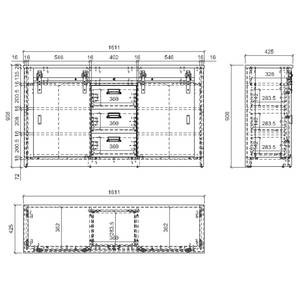 Dressoir Shutter I Eikenhouten look