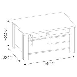 Salontafel Shutter Eikenhouten look