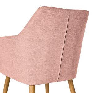 Sedia con braccioli NICHOLAS Tessuto Stefka: rosa - 1 sedia