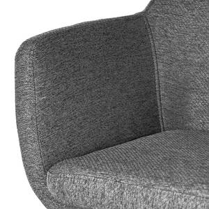 Sedia con braccioli NICHOLAS Tessuto Stefka: grigio scuro - 1 sedia