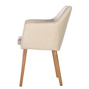 Sedia con braccioli NICHOLAS Tessuto Stefka: beige - 1 sedia