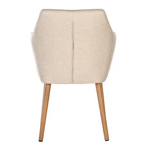 Sedia con braccioli NICHOLAS Tessuto Stefka: beige - 1 sedia