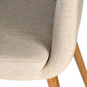 Sedia con braccioli NICHOLAS Tessuto Stefka: beige - 1 sedia