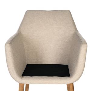 Sedia con braccioli NICHOLAS Tessuto Stefka: beige - 1 sedia