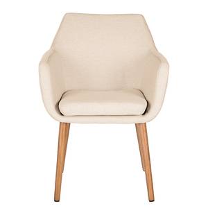 Sedia con braccioli NICHOLAS XXL Tessuto Stefka: beige - 1 sedia