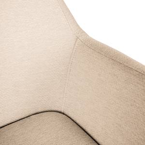 Sedia con braccioli NICHOLAS XXL Tessuto Stefka: beige - 1 sedia