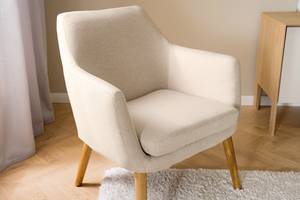 Poltrona lounge NICHOLAS Tessuto Stefka: beige