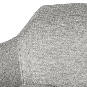 Chaise de bar NICHOLAS Tissu Stefka: Gris clair - Lot de 2