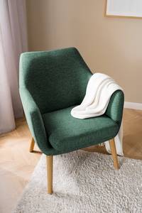 Fauteuil lounge NICHOLAS Tissu Stefka: Vert foncé