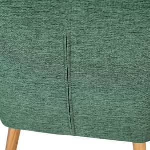 Fauteuil lounge NICHOLAS Tissu Stefka: Vert foncé