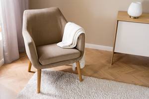 Loungesessel NICHOLAS Cordstoff Winka: Beige