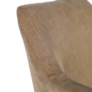 Fauteuil lounge NICHOLAS Velours côtelé Winka: Beige