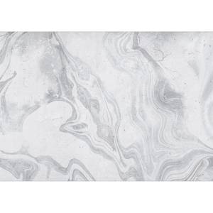 Papier peint intissé Cloudy Marble Papier peint en intissé premium - Gris - Largeur : 200 cm