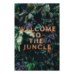 Wandbild Welcome to the Jungle Leinwand - Grün - 60 x 90 cm