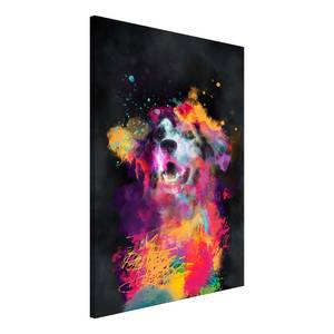 Tableau déco Dogs Joy Toile - Multicolore - 80 x 120 cm