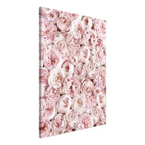 Wandbild Flowers From the Garden Leinwand - Pink - 80 x 120 cm