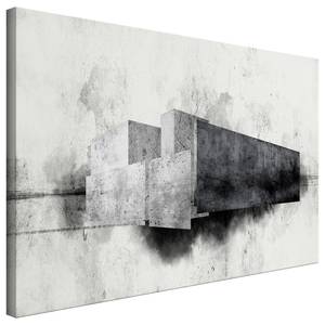 Wandbild Architectural Variation Leinwand - Schwarz / Weiß - 120 x 60 cm