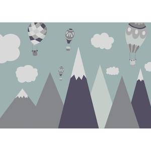 Vlies-fotobehang Balloon Land premium vlies - grijs - Breedte: 100 cm