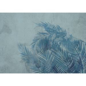 Papier peint intissé Palm Trees Papier peint en intissé premium - Bleu - Largeur : 250 cm