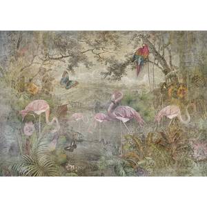 Papier peint intissé Wild Fauna & Flora Papier peint en intissé premium - Multicolore - Largeur : 100 cm