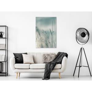 Wandbild Tall Grasses Leinwand - Grau - 60 x 90 cm